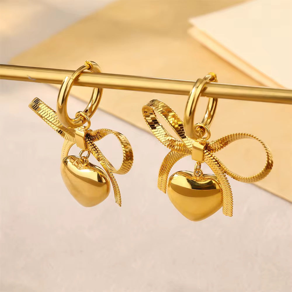 Ahavah Heart Adorn Earrings