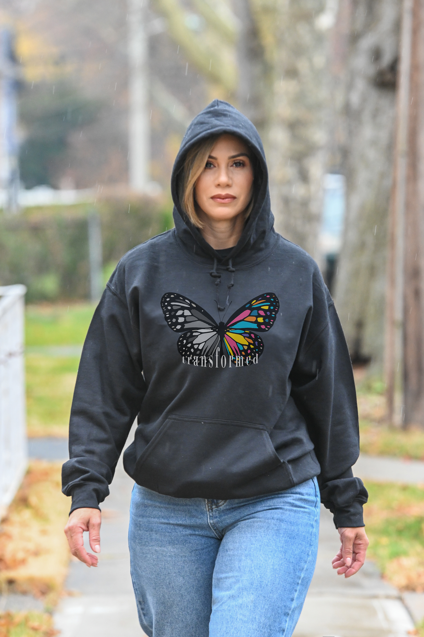 #100 Transformed Butterfly Hooded Sweatshirt