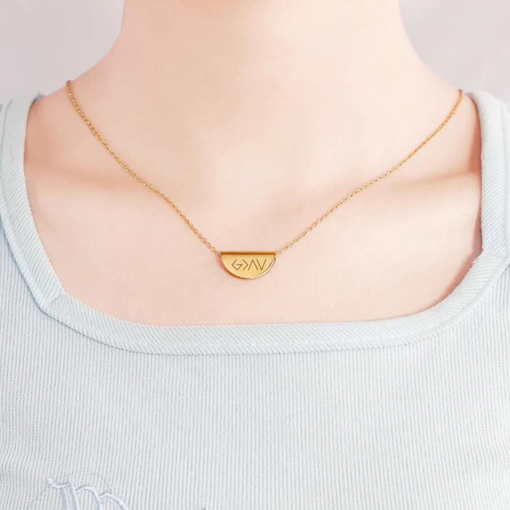 God is greater Necklace