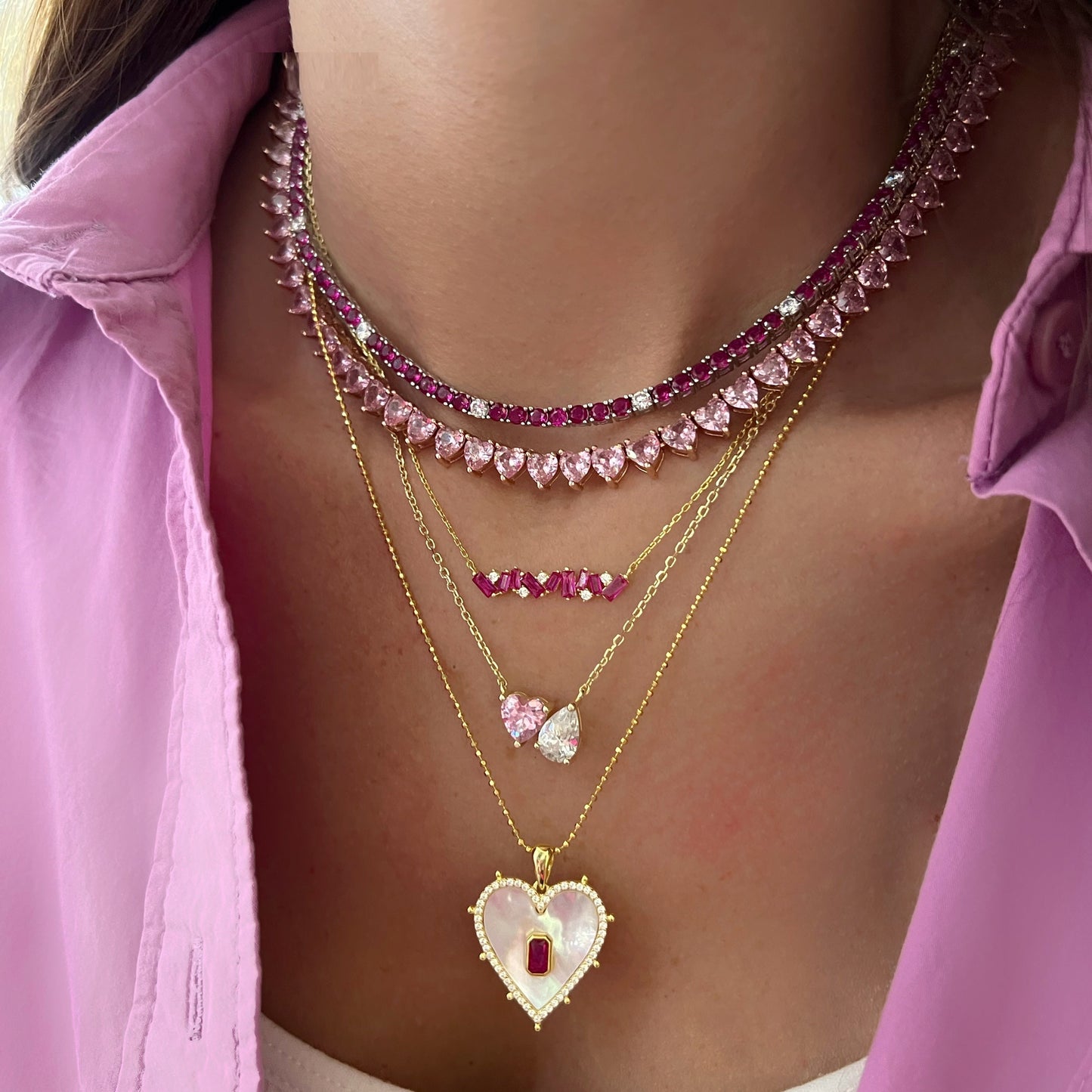 Ahava Covenant Tennis Necklace