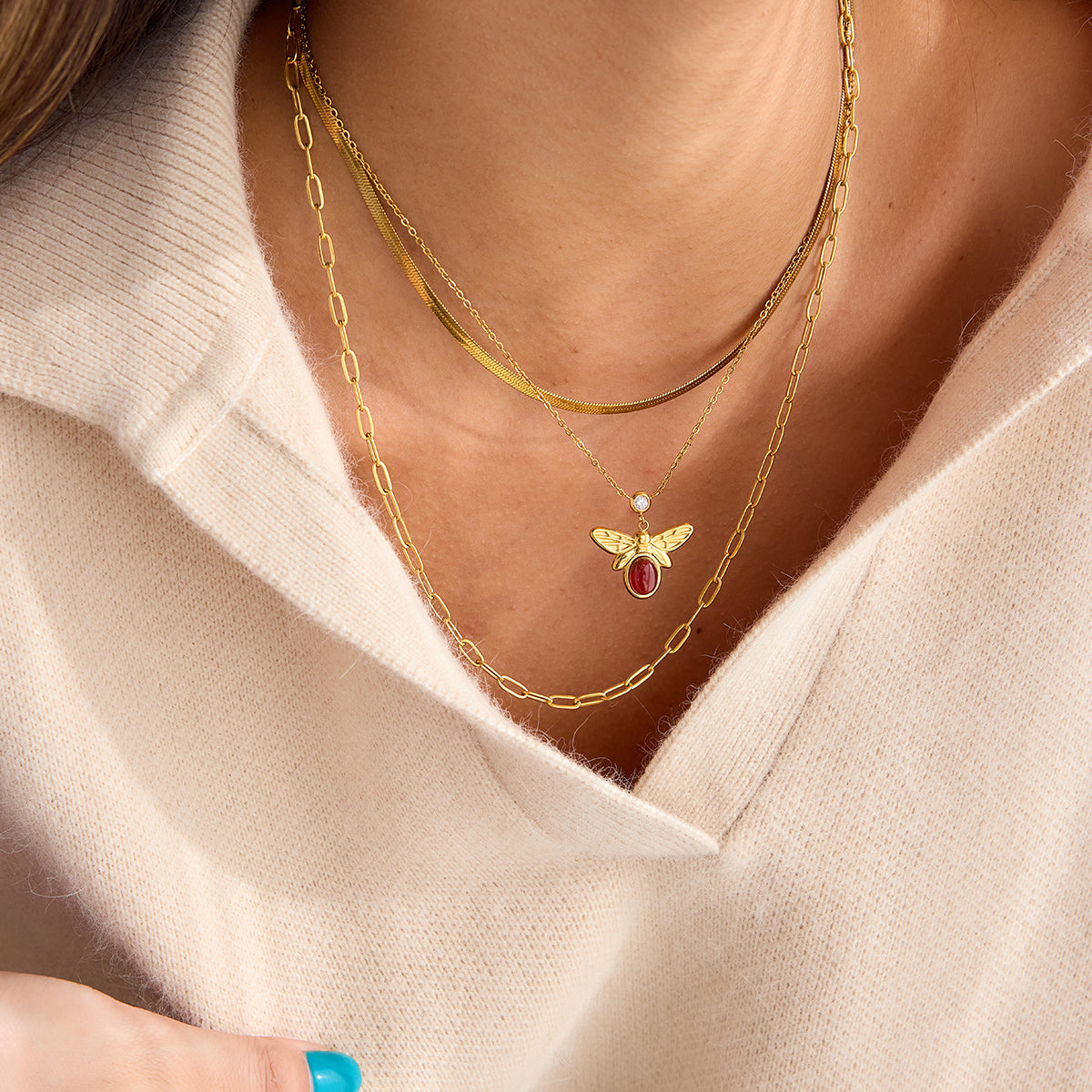 Dvash Bee Layered Necklace