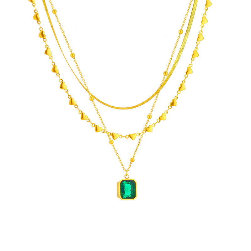 Emerald Promise Layered Necklace