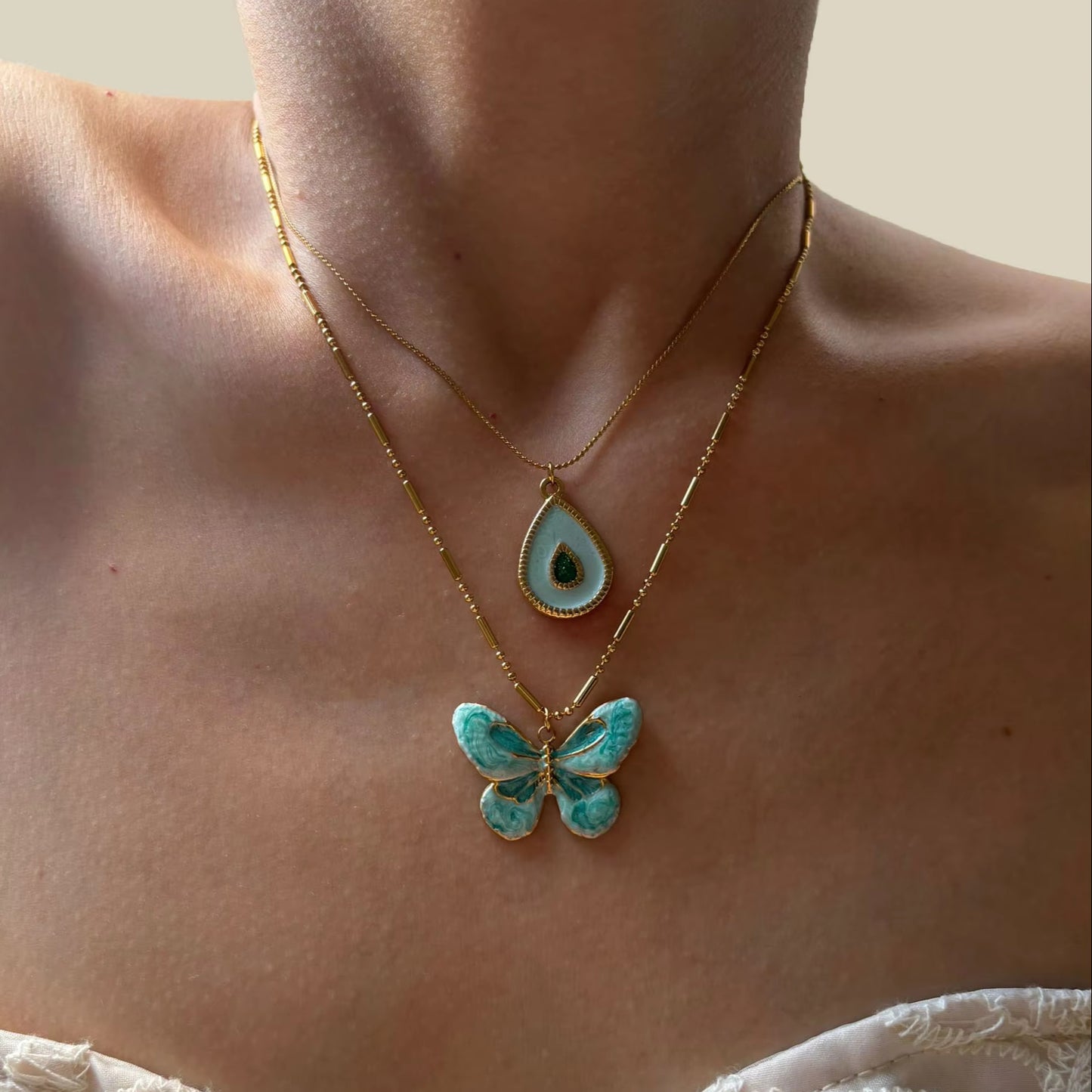 Sara Butterfly Promise Necklaces