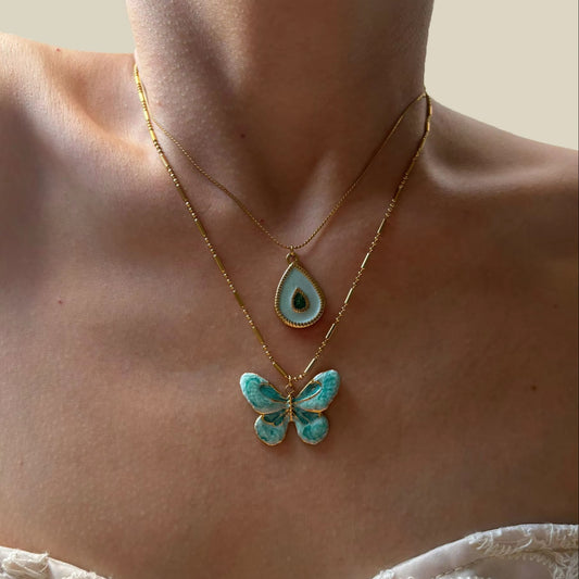 Sara Butterfly Promise Necklaces