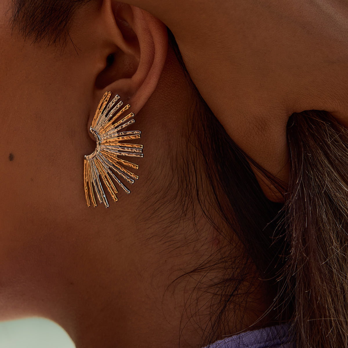 Sara Radiance Fan Earrings