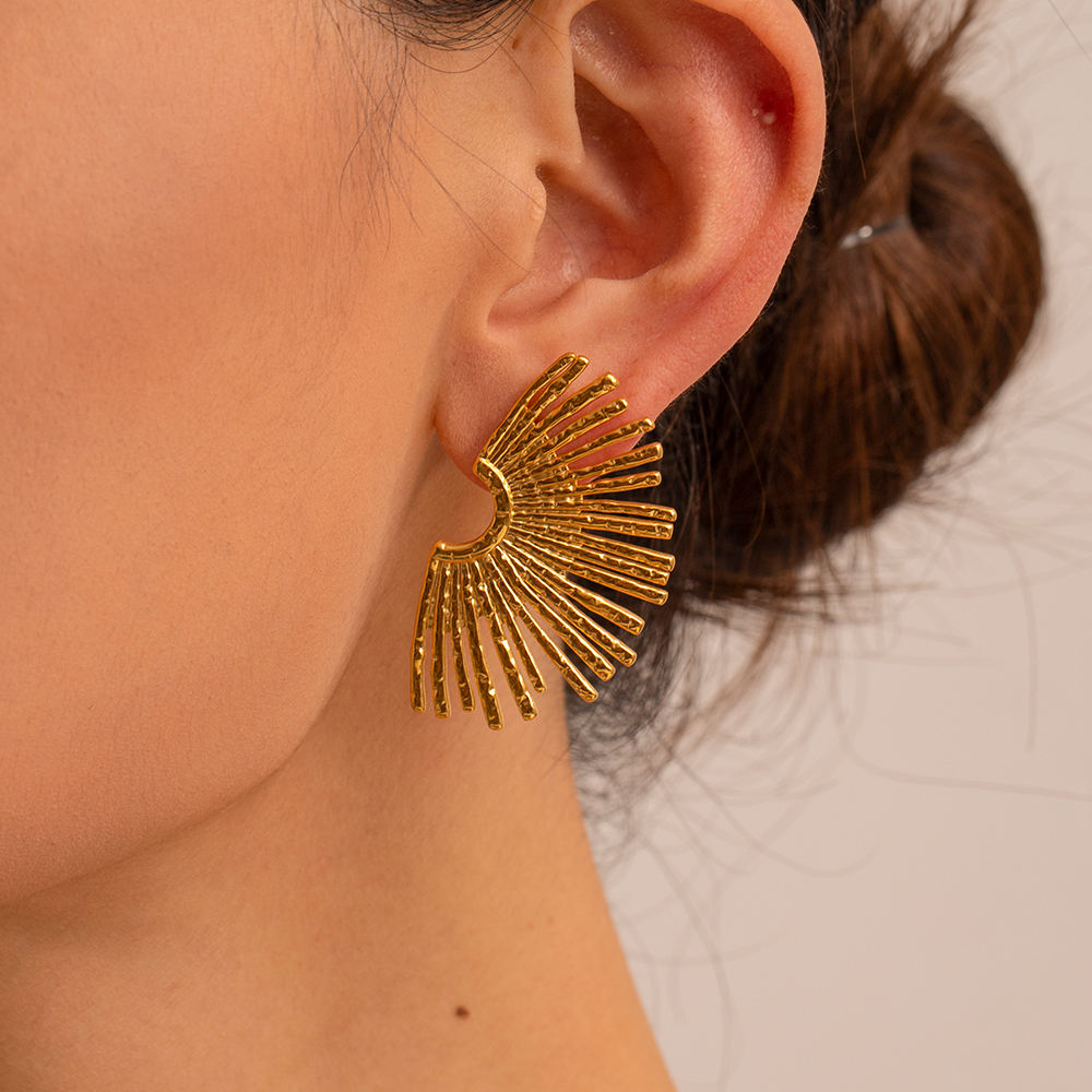 Sara Radiance Fan Earrings
