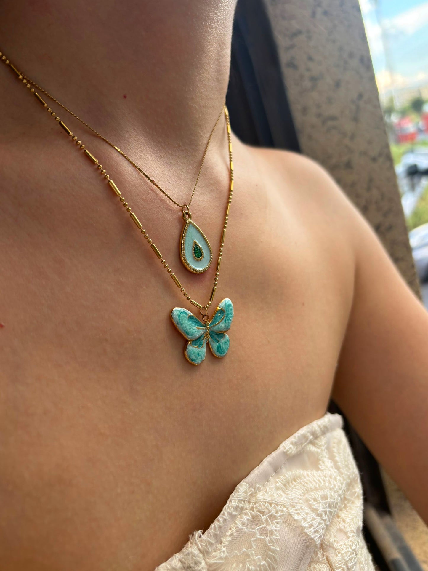 Sara Butterfly Promise Necklaces