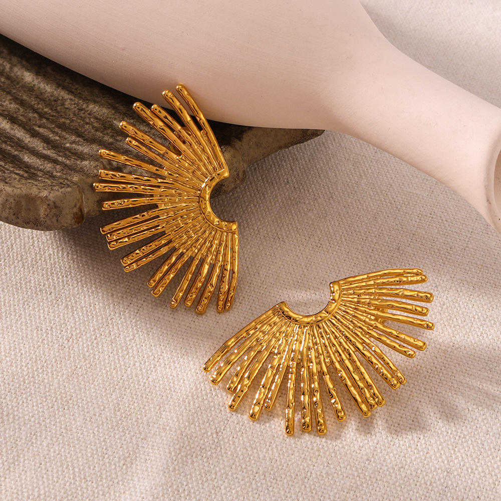 Sara Radiance Fan Earrings
