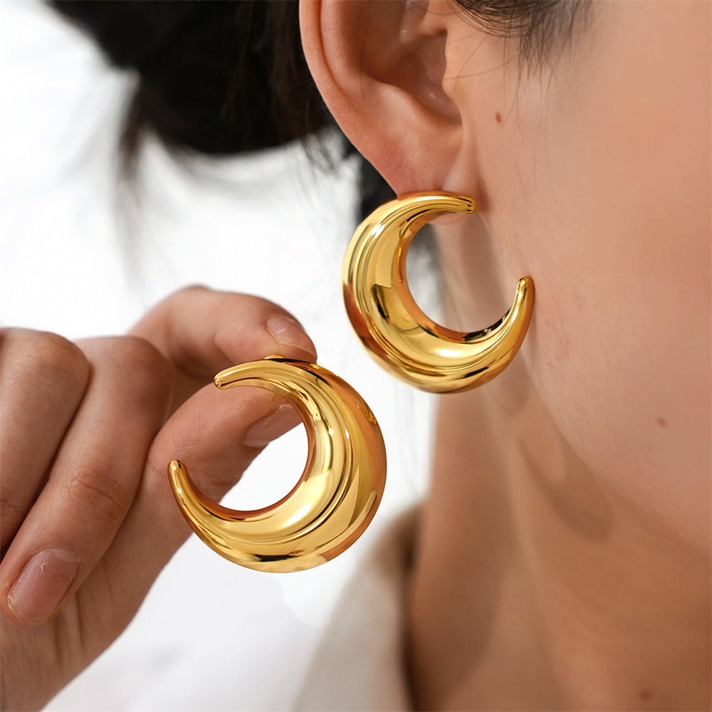 Kadosh Moon Crest Earrings