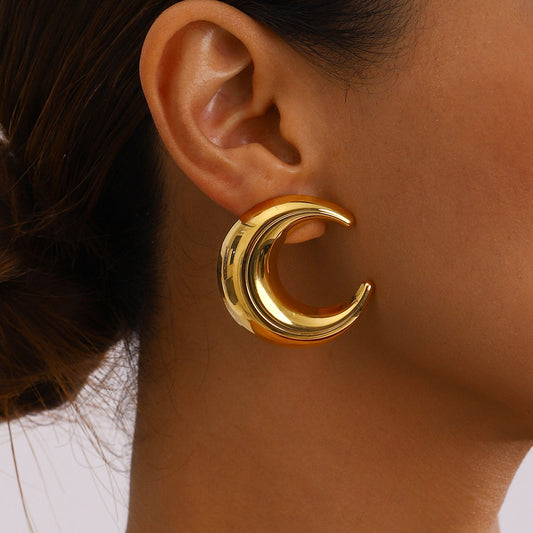Kadosh Moon Crest Earrings