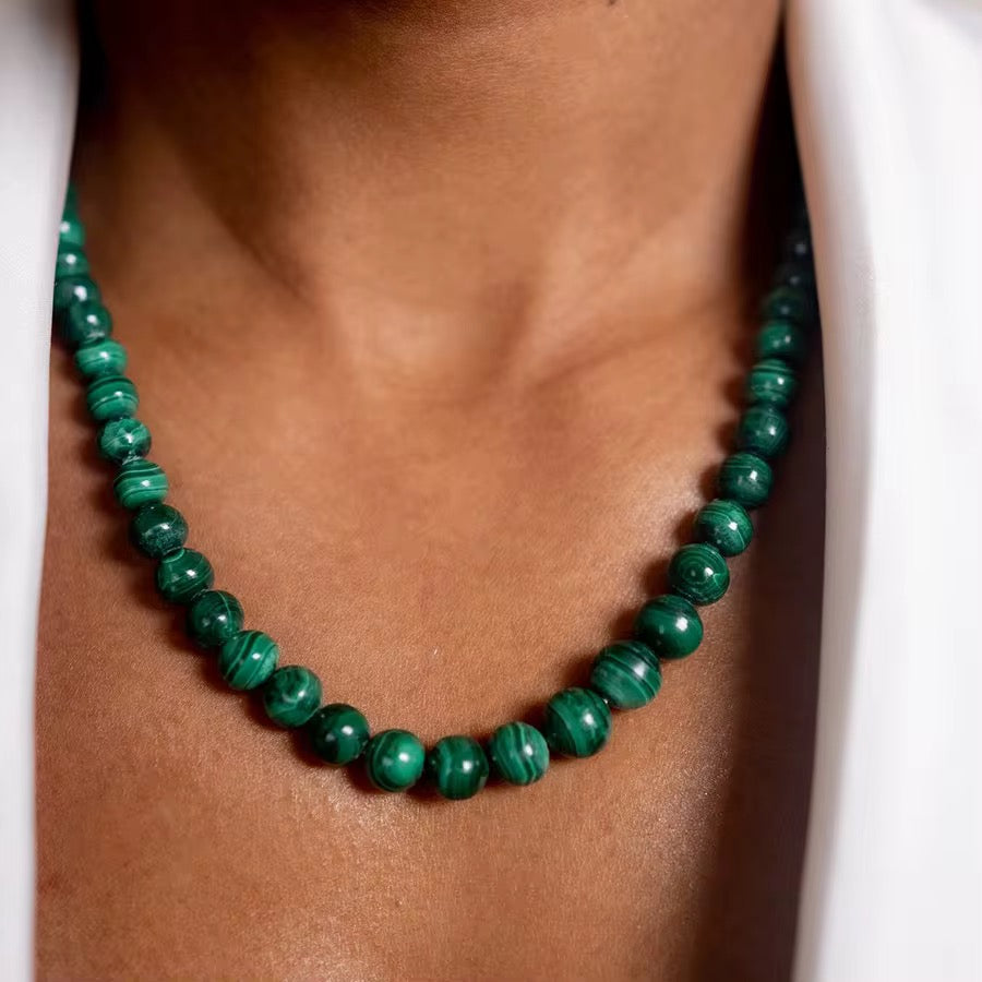 Sara Green Bead Necklace