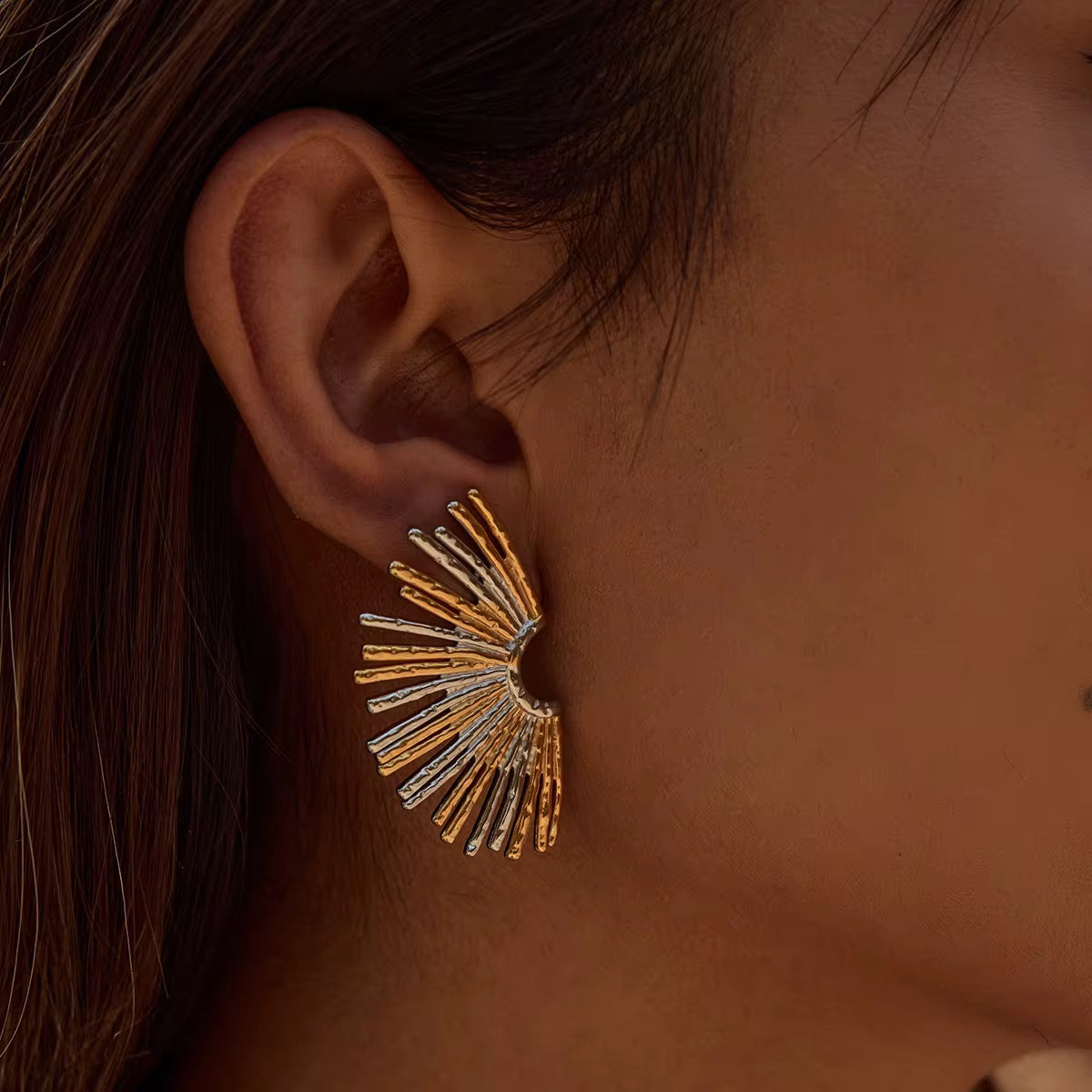 Sara Radiance Fan Earrings