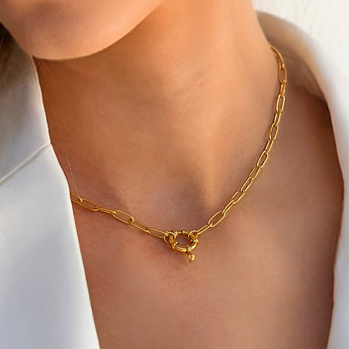 Kesher Link Charm Necklace