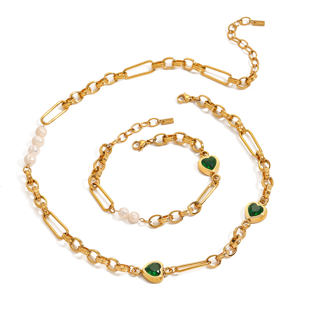 Levayah Heart Pearl Necklace
