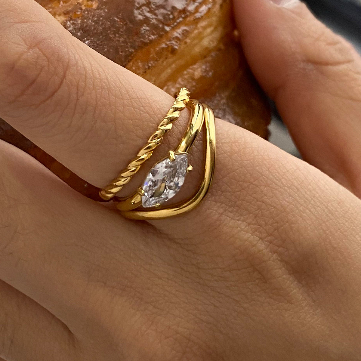 Orli Marquise Ring Set