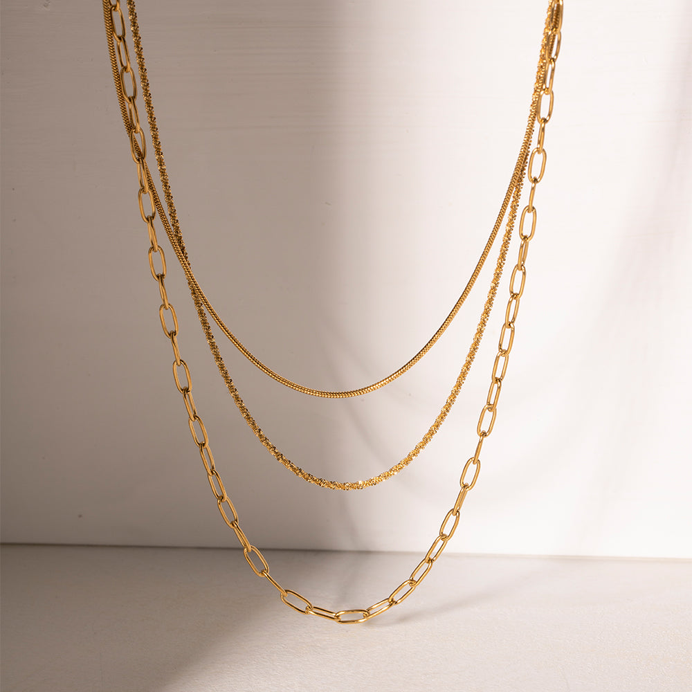 Shalem Layered Chain Necklace Set