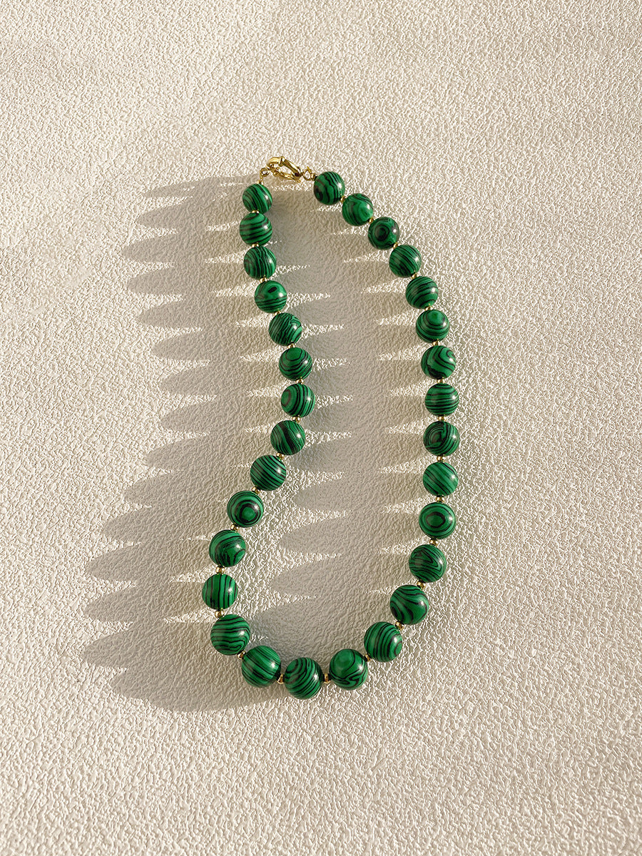 Sara Green Bead Necklace